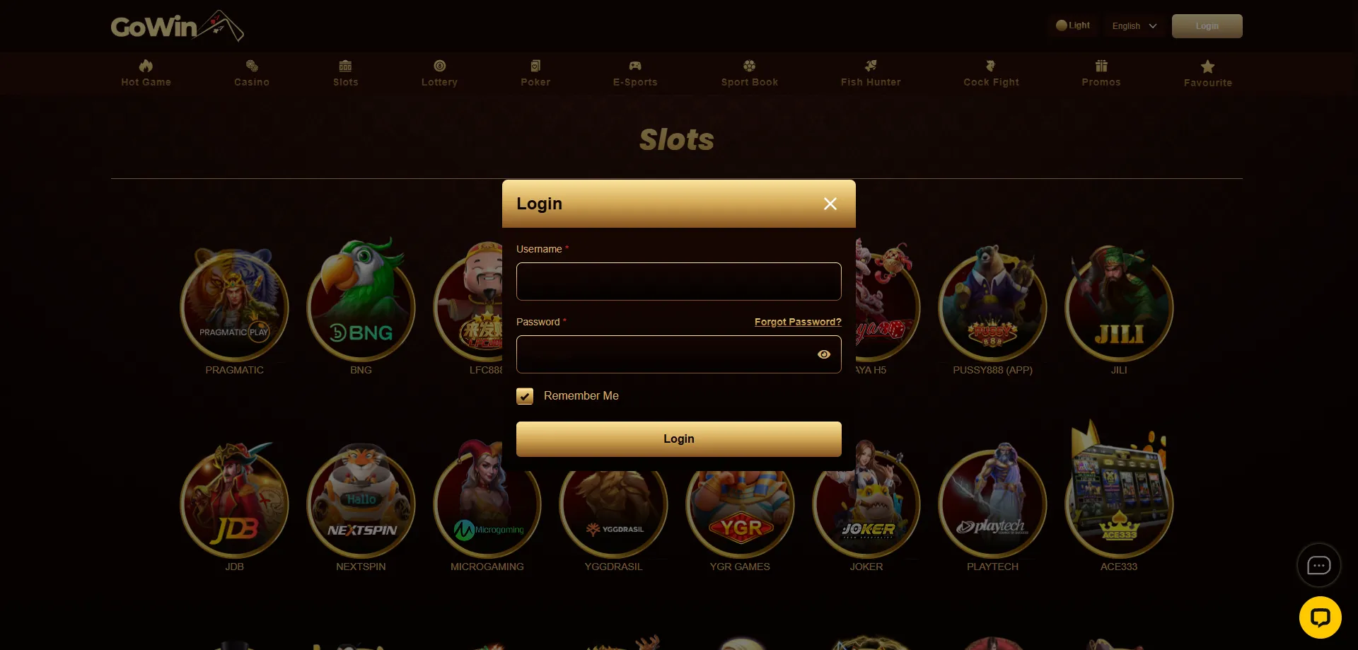 Gowin casino login page – secure account access for BD players